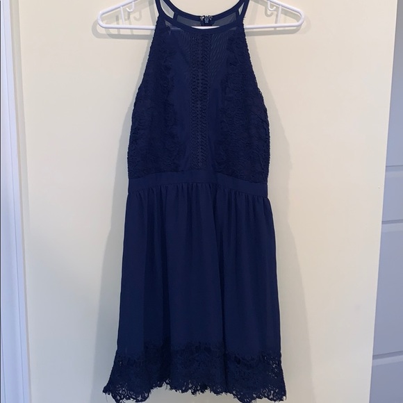 Francesca's Collections Dresses & Skirts - Francesca’s Halter Blue Dress